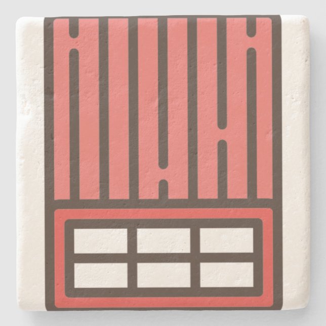 brick stone coaster (Front)