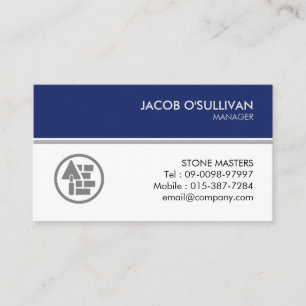 Brick Stone Mason Construction Business Card