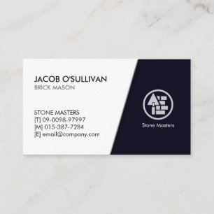 Brick Stone Mason Construction Business Card