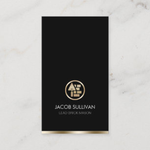 Brick Stone Mason Masonry Construction Business Card