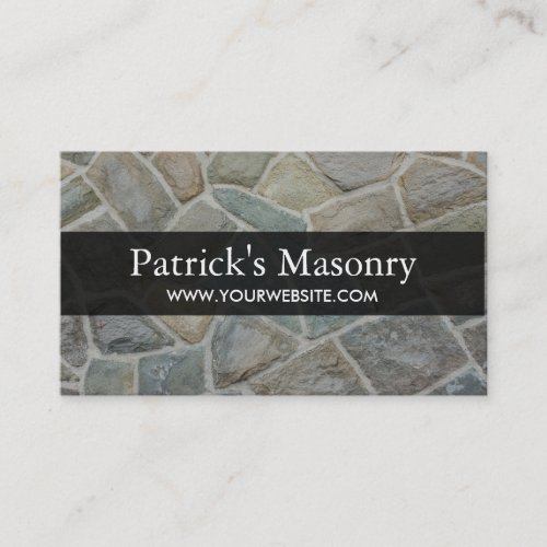 Brick Stone Masonry Construction Business Card