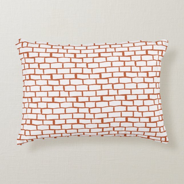 brick texture background accent pillow (Front)