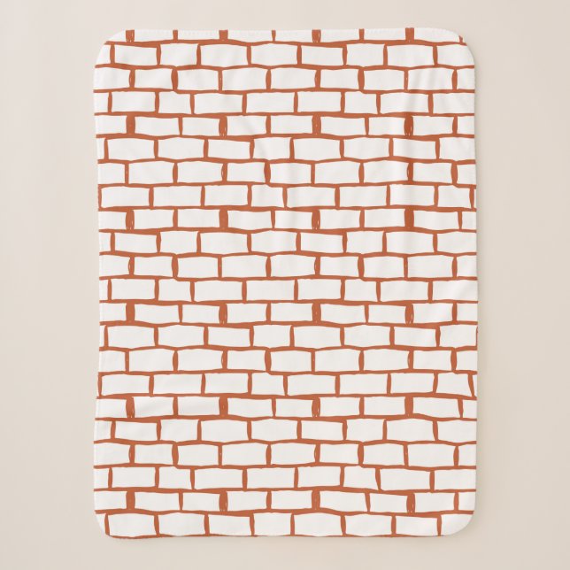 brick texture background sherpa blanket (Front)