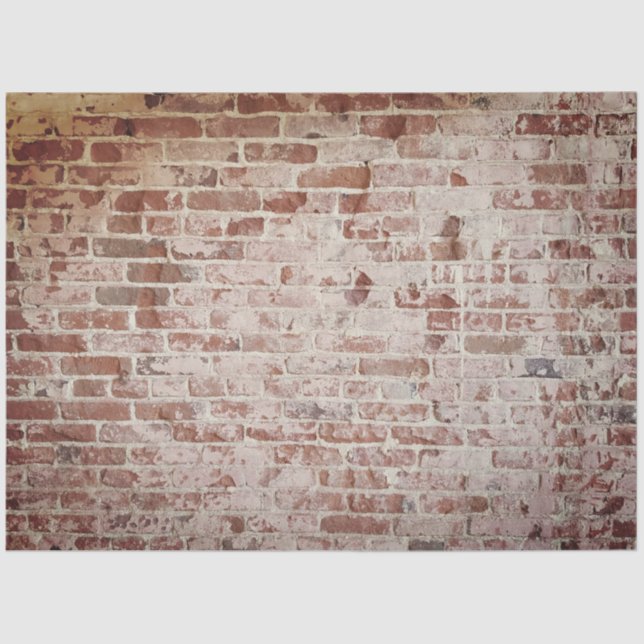 Brick Texture Decoupage Tissue Paper (Front)