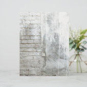 Brick Texture White Paint Dripping Grunge (Standing Front)