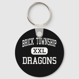 Brick Township - Dragons - High - Brick New Jersey Keychain