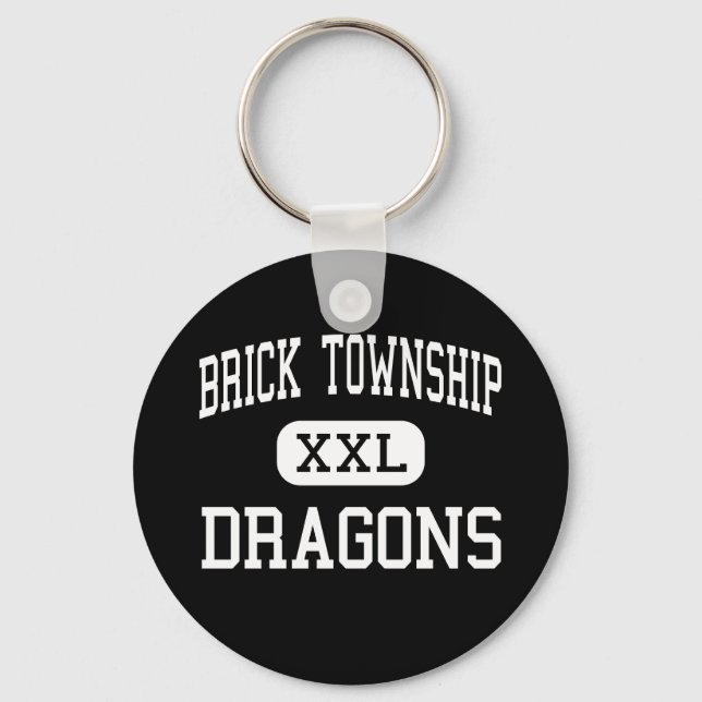Brick Township - Dragons - High - Brick New Jersey Keychain (Front)