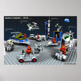 Brick toys of '79 re-created in 3D Poster