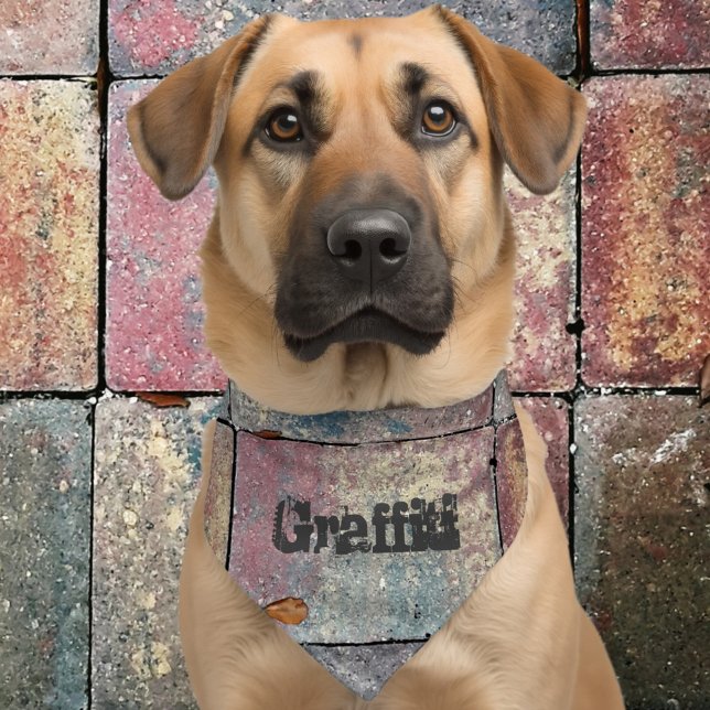 Brick Urban Grunge Customizable Pet Bandana Collar (Creator Uploaded)