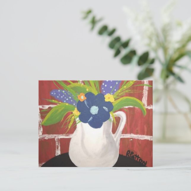 Brick Vase Card 5x7 (Standing Front)