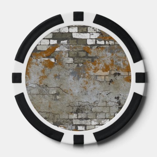 Brick Wall Abstract 3 TPD Poker Chips
