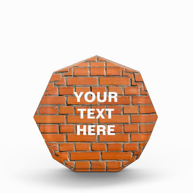Brick Wall Acrylic Award (Front)
