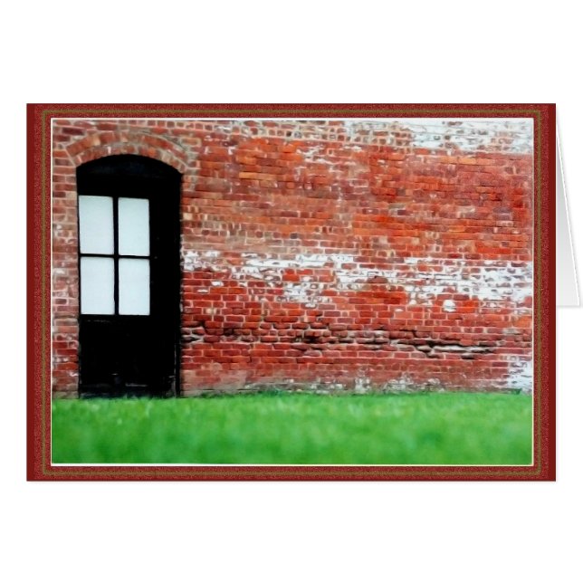 Brick Wall And Door Cards (Front Horizontal)