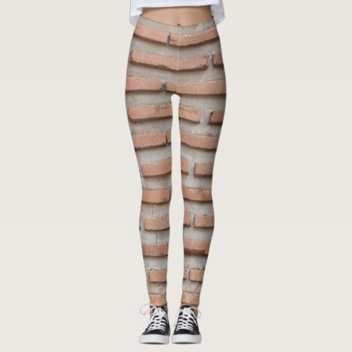 Brick wall background leggings