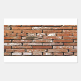 Brick Wall Background Rectangular Sticker