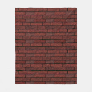 Brick wall , brick fleece blanket