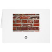 Brick wall brick texture customize the words cards (Back Horizontal)