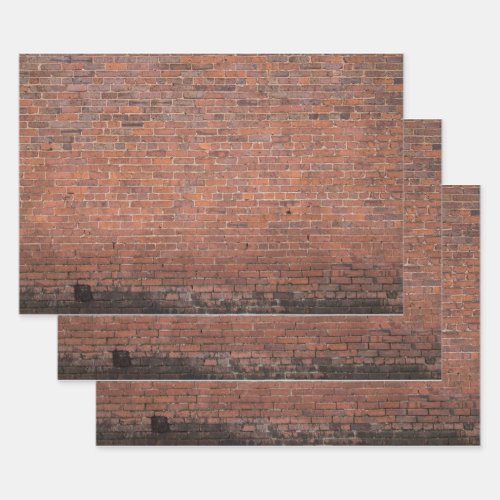 Brick Wall building Wrapping Paper Sheets