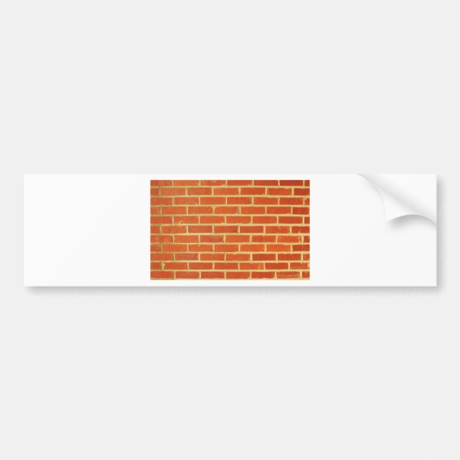 Brick wall bumper sticker (Front)