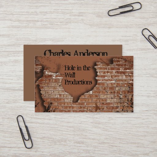 Customizable Brick Wall Business Card