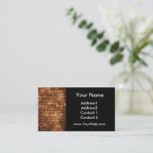 Brick Wall Business Card (Standing Front)