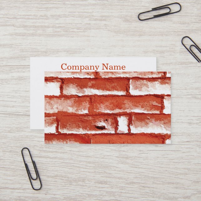 BRICK WALL BUSINESS CARD (Front/Back In Situ)