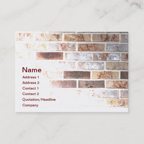 brick wall business card