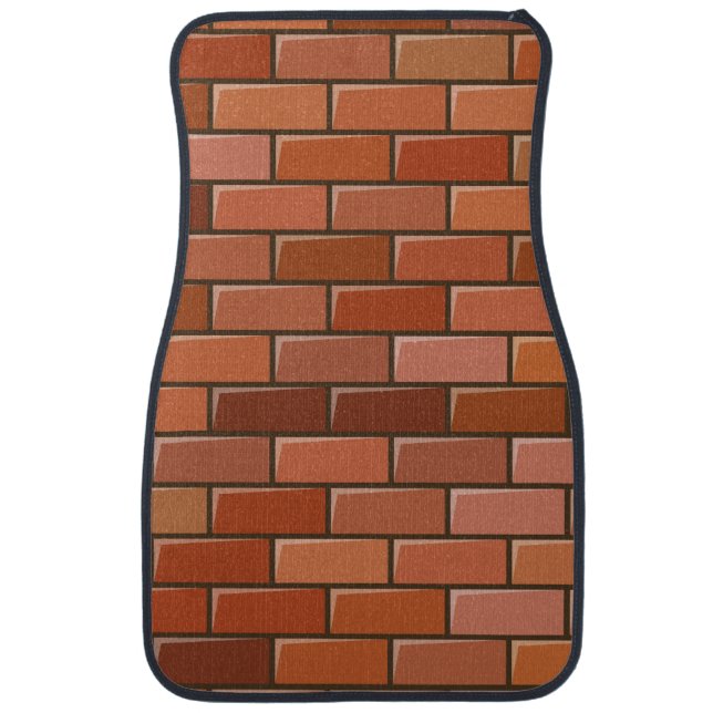brick wall car floor mat (Front)