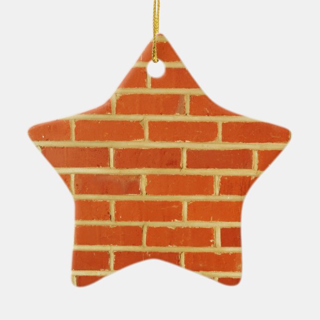 Brick wall ceramic ornament (Front)