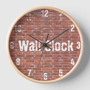 Brick Wall Clock