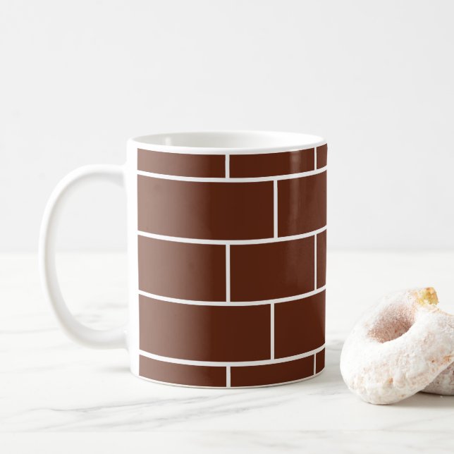 Brick Wall  Coffee Mug (With Donut)