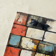 Brick wall colorful