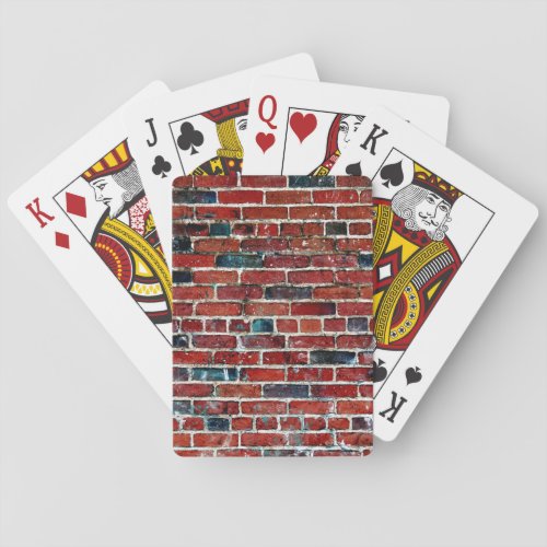 Brick Wall Cool Texture Playing Cards