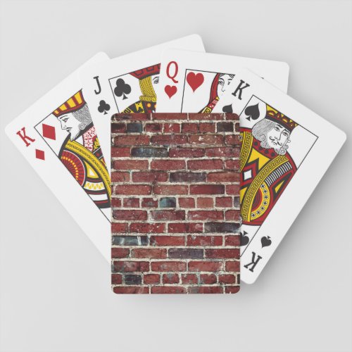 Brick Wall Cool Texture Playing Cards