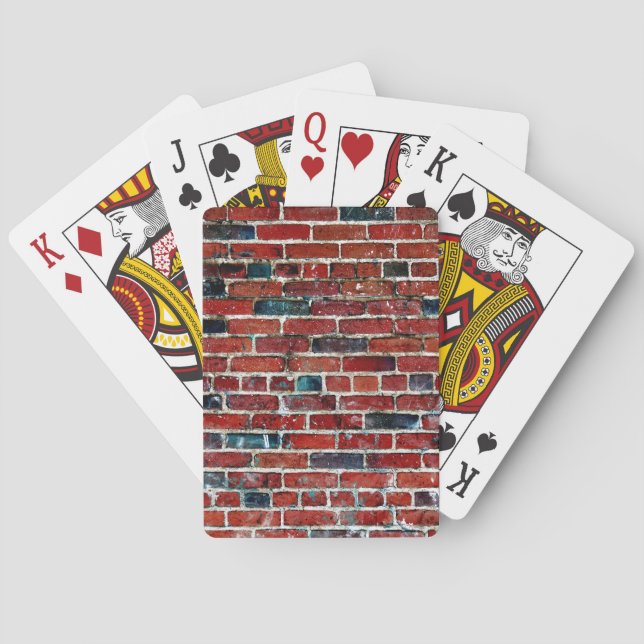 Brick Wall Cool Texture Poker Cards (Back)
