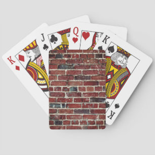 Brick Wall Cool Texture Poker Cards