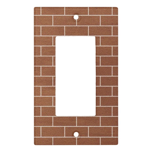 Brick Wall Design Light Switch Cover (Front)