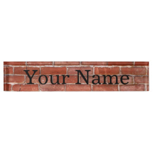Brick Wall Desk Name Plate