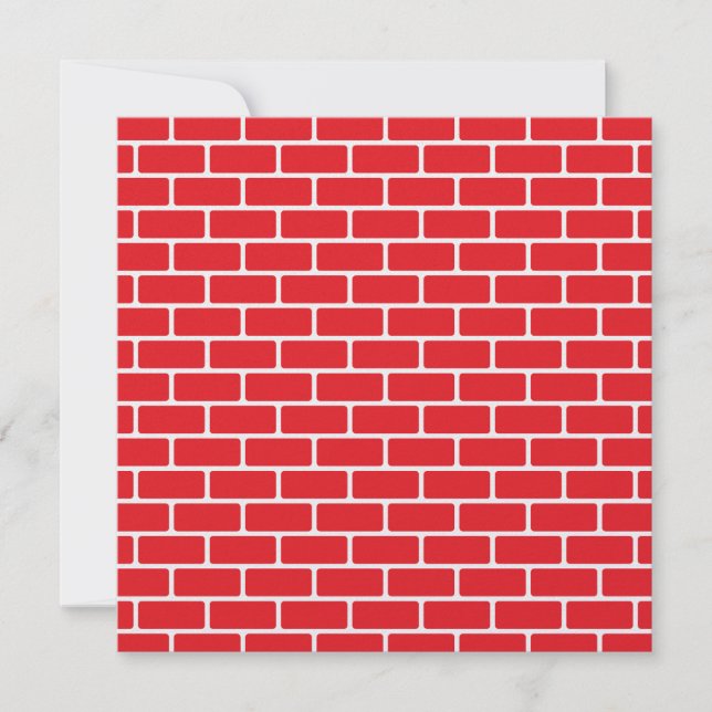 Brick Wall (Divorce - New Home ?) Invitation - SRF (Front)