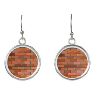 brick wall earrings