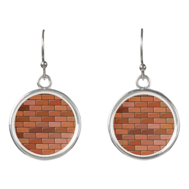 brick wall earrings (Front)