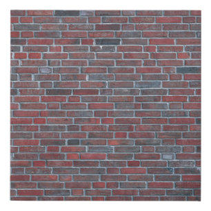 Brick wall faux canvas print