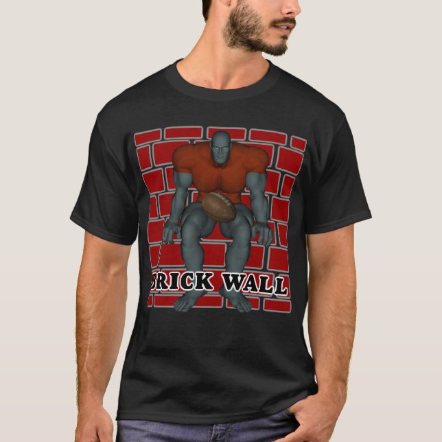Brick Wall Football T-Shirt (Front)