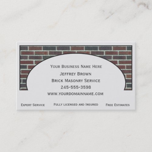 Brick Wall Framed Business Cards