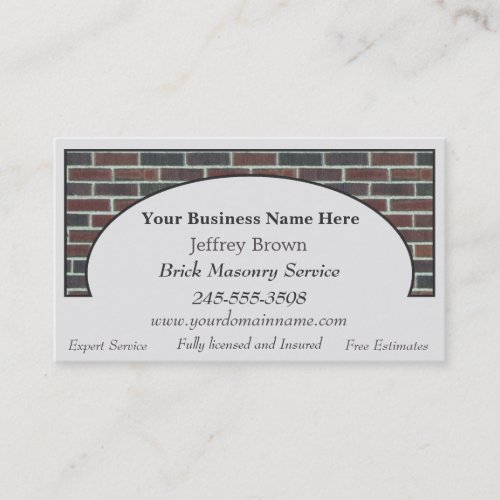 Brick Wall Framed Business Cards