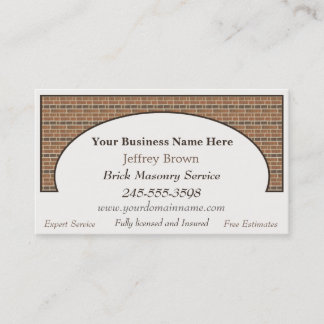 Brick Wall Framed Business Cards