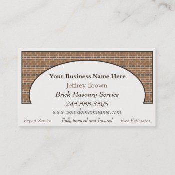 Brick Wall Framed Business Cards by SayItNow at Zazzle