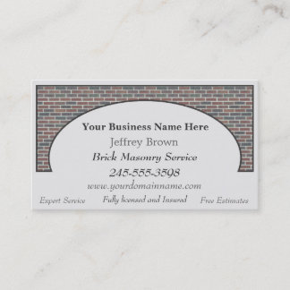 Brick Wall Framed Business Cards