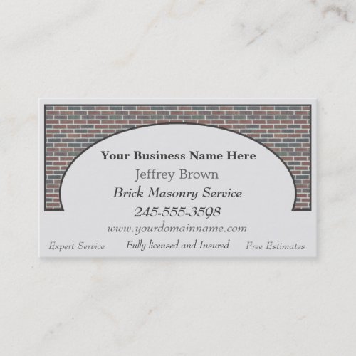 Brick Wall Framed Business Cards