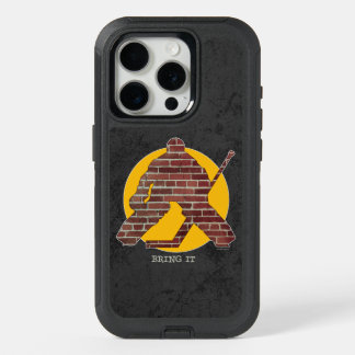Brick Wall Hockey Goalie iPhone 15 Pro Case